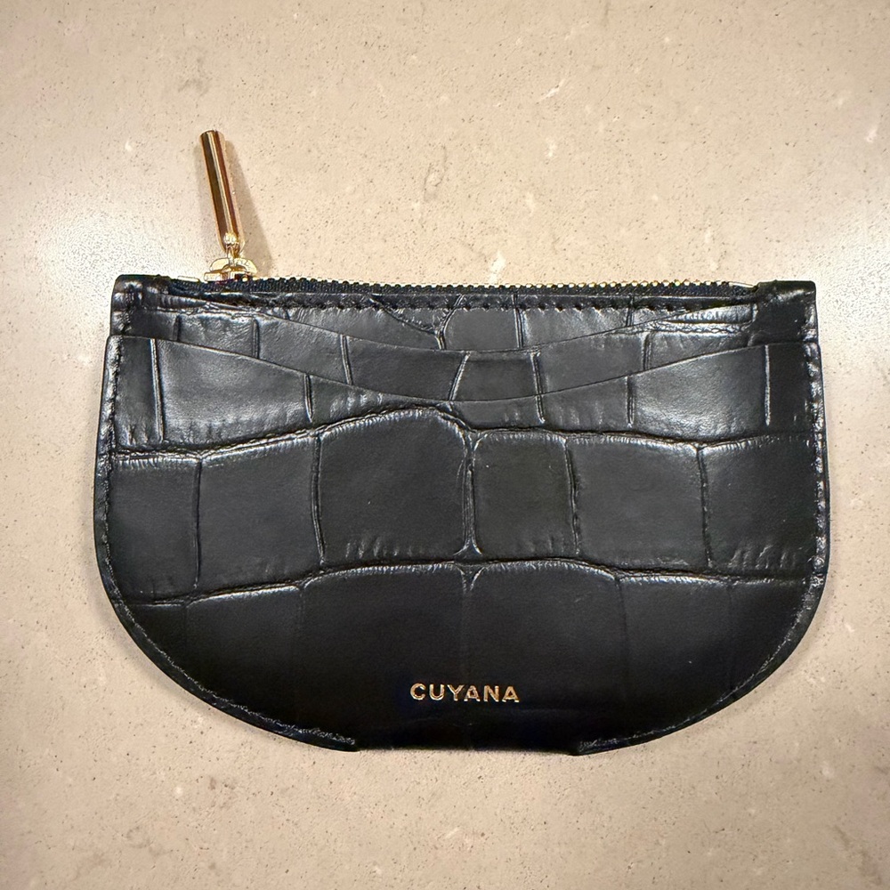 Cuyana Croco Cardholder
